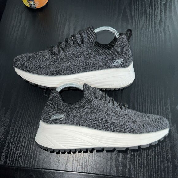 Skechers Womens Bobs Sparrow 2.0 117027 Black Running Shoes Sneakers Size 9 - Picture 1 of 9